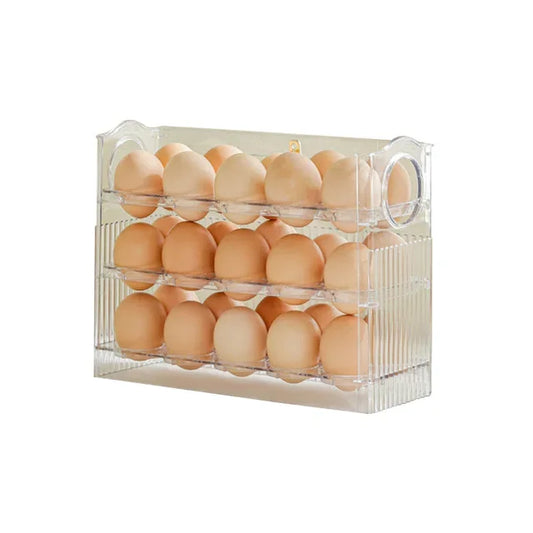 Reversible Refrigerator Door Egg Storage Box & Organizer Tray