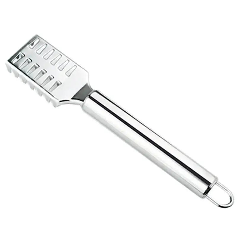 Kitchenley 2-in-1 Fish Scale Scraper & Shrimp Deveining Knife – Stainless Steel Fish Cleaning Tool for Seafood Prep