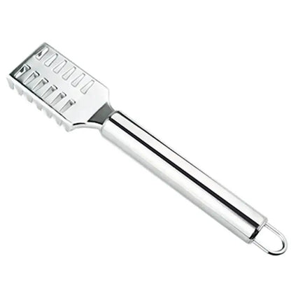 Kitchenley 2-in-1 Fish Scale Scraper & Shrimp Deveining Knife – Stainless Steel Fish Cleaning Tool for Seafood Prep
