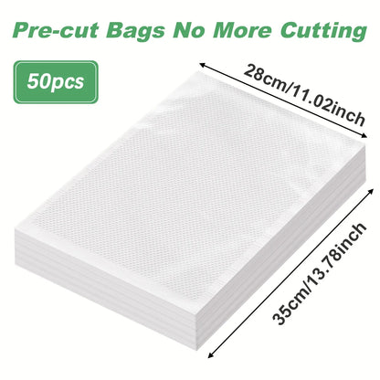 50pcs/lot Kitchen Vacuum Bags for Food Vacuum Sealer Packing Machine Food Storage Bag BPA-Free Kitchen Accessories