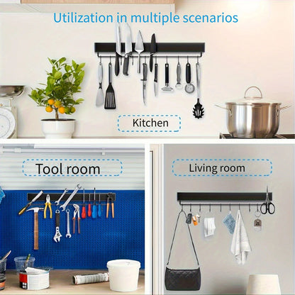 Stainless Steel Knife Stand Magnetic Knife Holder Wall Block Storage Rack for Knives Kitchen Accessories Organizer