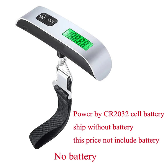 50kg Digital Hanging Luggage Scale – Electronic Balance for Suitcase, Travel & Baggage Weighing