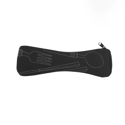 1PC Tableware Bag  Portable Dinner Set Travel Picnic Fork Packaging Outdoor Camping Kitchen Home Storage Bags(only Bag)