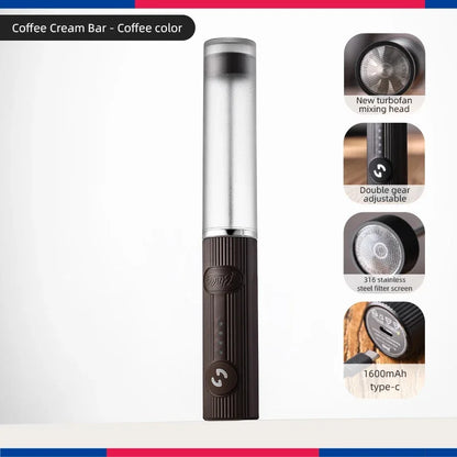 Bincoo Milk Foamer Coffee Whisk Mixer Electric Blender Egg Beater Mini Frother Handle Stirrer Cappuccino Maker Cooking Tools