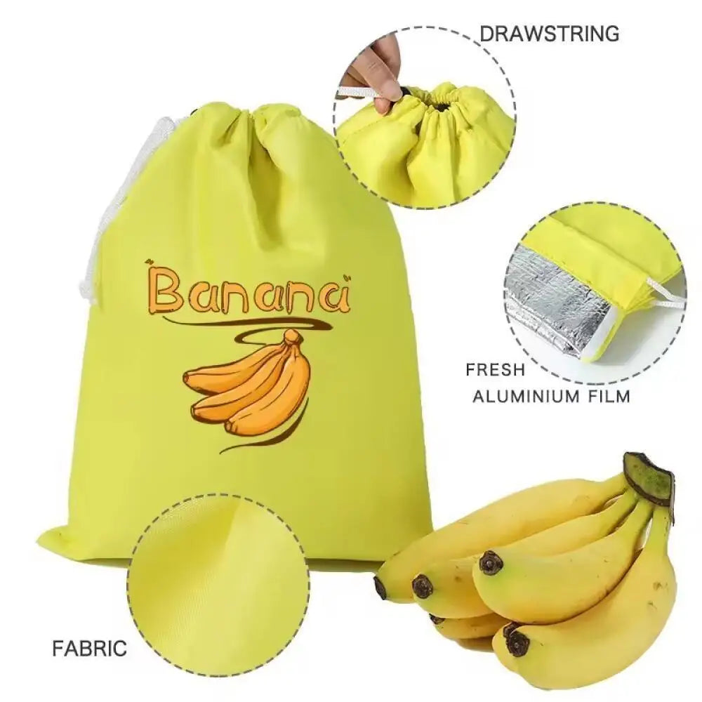 Fruit Vegetables Storage Bag Banana Bundle Pocket Lettuce Banana Fresh-keeping Bundle Pocket Drawstring Banana Preserve Bag