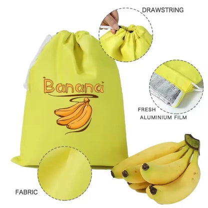 Fruit Vegetables Storage Bag Banana Bundle Pocket Lettuce Banana Fresh-keeping Bundle Pocket Drawstring Banana Preserve Bag