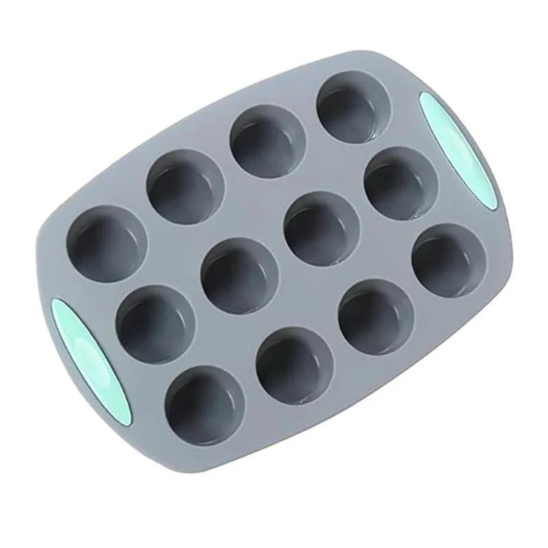Silicone Fluted Cake Pans Non-Stick Kitchen Oven Baking Pans Easy Release Oven Cake Molds with Muffin Pan Donut Pan Loaf Pan