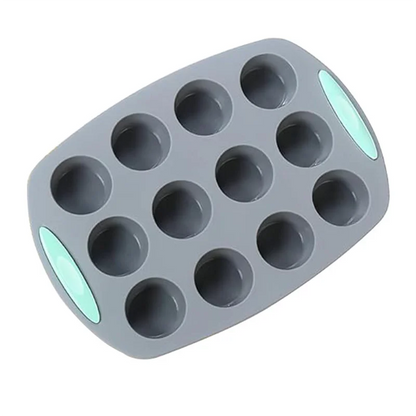 Silicone Fluted Cake Pans Non-Stick Kitchen Oven Baking Pans Easy Release Oven Cake Molds with Muffin Pan Donut Pan Loaf Pan