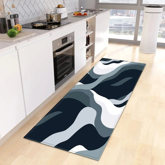 Tropical Plant Print Home Kitchen Floor Mat Door Front Decoration Floor Mat