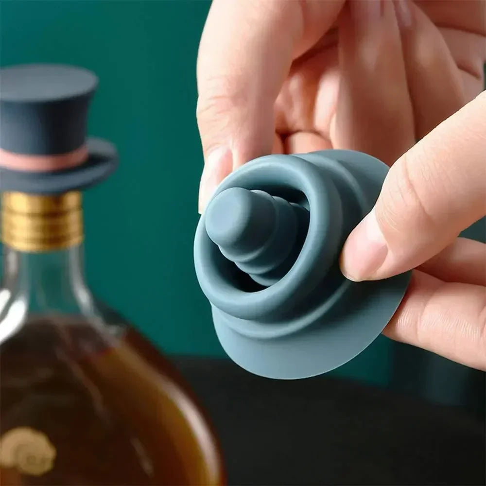 Magic Hat Wine Stopper – Airtight Silicone Seal 1/3 Pcs - Kitchenley