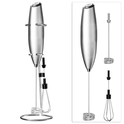 Powerful Electric Milk Frother, Handheld Mini Whisk for Coffee, Latte, Cappuccino, Kitchen Tools, Household Essentials