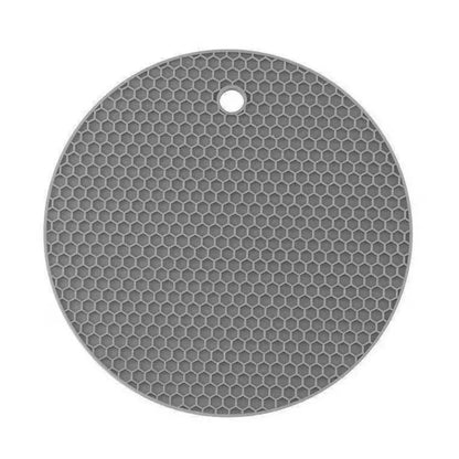 1PC Silicone Anti Scalding Mat Pot Rack Household Kitchen Countertop Protection Heat-resistant Anti Slip Circular Silicone Mat