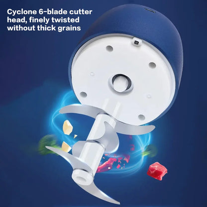 350ml USB Electric Meat Grinder & Food Chopper – Garlic Masher, Vegetable Slicer & Kitchen Blender