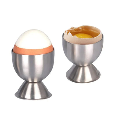 Egg Shell Opener Stainless Steel Egg Cup Holders Hard Soft Boiled Egg Topper Cutter Cracker Kitchen Tools Gadget for Cooking