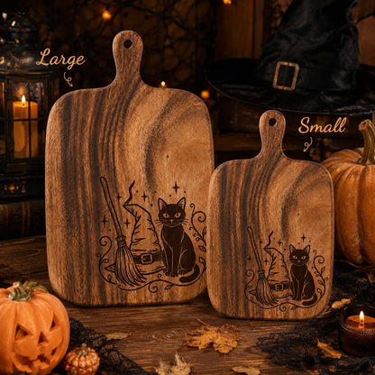Wooden Carved Halloween Cutting Board