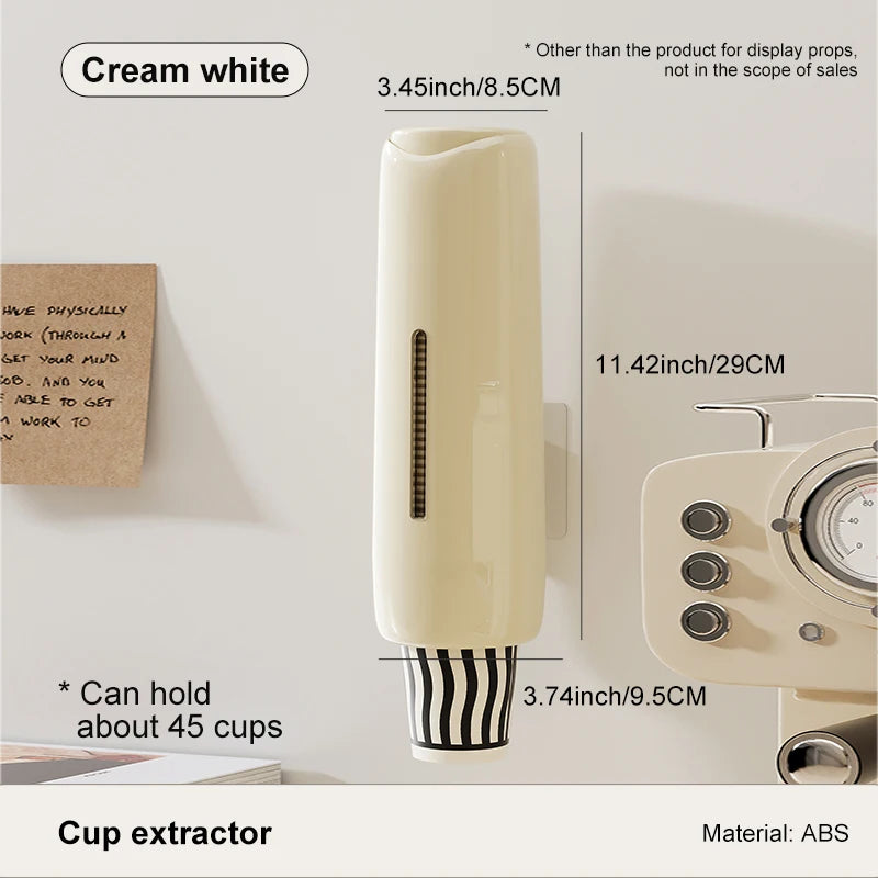 Home Perforation-Free Water Dispenser Cup Extractor,Living Room Kitchen Wall-mounted Bracket