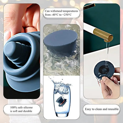 Magic Hat Wine Stopper – Airtight Silicone Seal 1/3 Pcs - Kitchenley