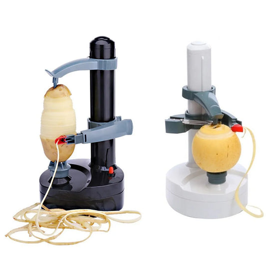 Multifunctional Electric Fruit & Potato Peeler – Removable ABS & Stainless Steel Household Peeler