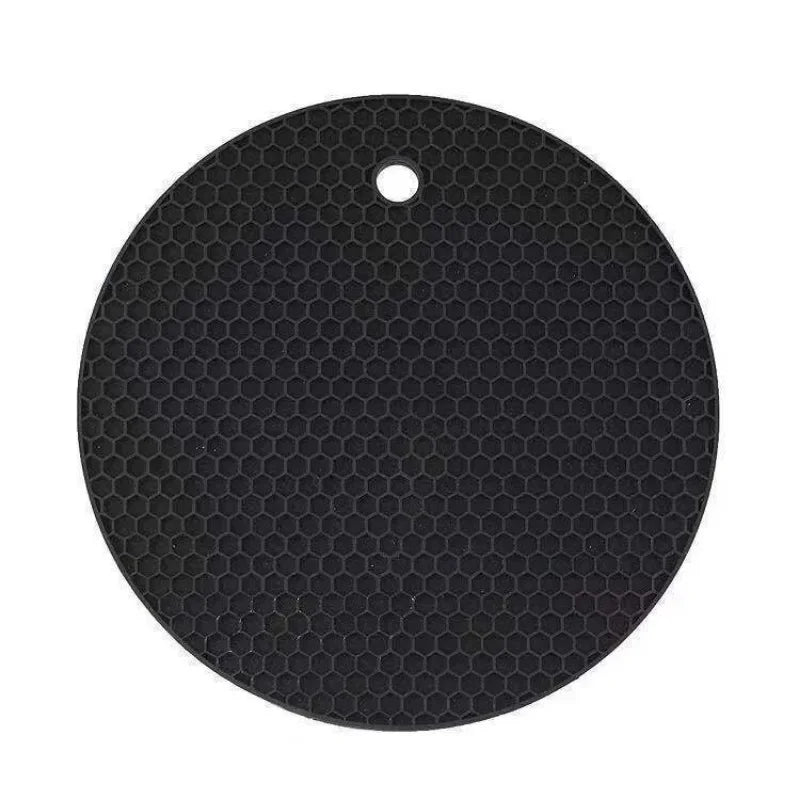 1PC Silicone Anti Scalding Mat Pot Rack Household Kitchen Countertop Protection Heat-resistant Anti Slip Circular Silicone Mat