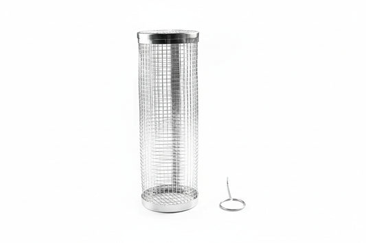 Rolling BBQ Grill Basket – Cylinder Barbecue Cage & Grilling Basket for Outdoor Camping