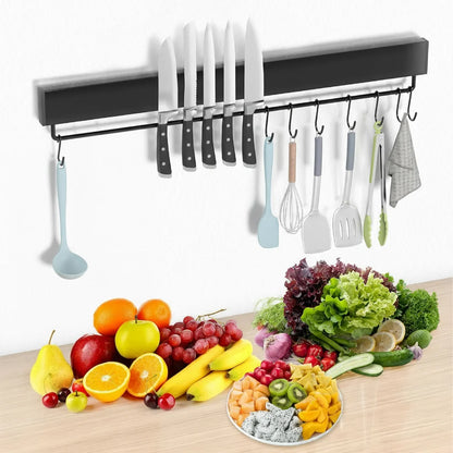 Stainless Steel Knife Stand Magnetic Knife Holder Wall Block Storage Rack for Knives Kitchen Accessories Organizer