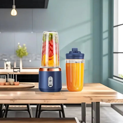 A set of dual cup juicers, multifunctional, suitable for fruits and vegetables, 6-leaf juice cup multifunctional juicer