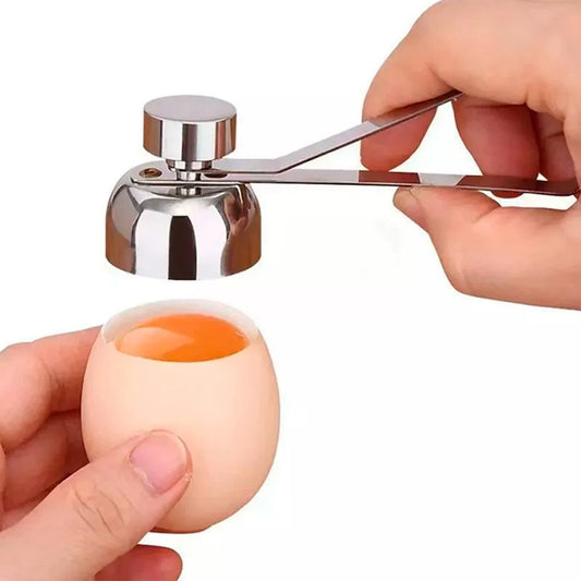 Stainless Steel Egg Topper Cutter Metal Egg Scissors Boiled Raw Opener Creative Kitchen Tool Gadgets Accessories Cool Gadgets