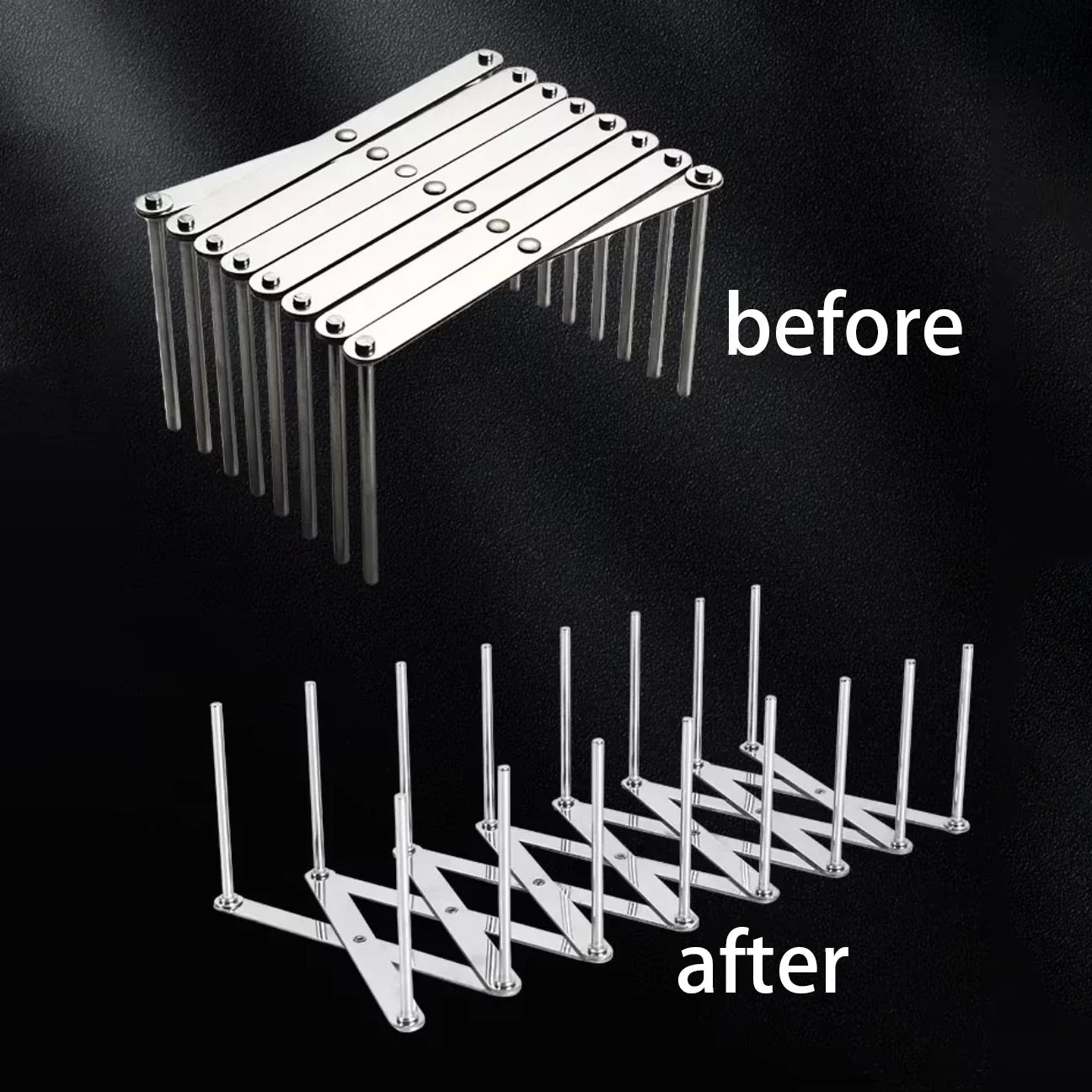 Retractable Stainless Steel Pot Lid Holder & Plate Dish Rack – Space-Saving Heavy-Duty Kitchen Organizer