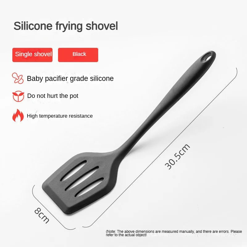 1/5psc kitchen Silicone5Non-Stick pan high temperature resistance spatula set spatula meal Spoon soup spoon set