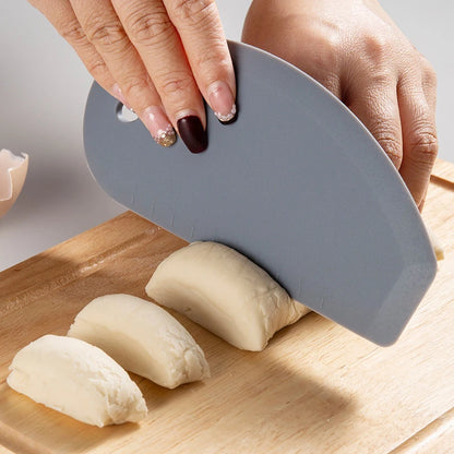 Silicone Dough Scraper with Scale – Multifunctional Baking Tool - Kitchenley
