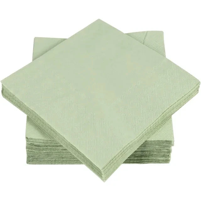 Solid Color Sage Green Party Theme Party Supplies Tablecloths Paper Towels Paper Cups Sage Green Baby Shower Supplies