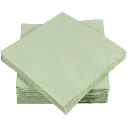 Solid Color Sage Green Party Theme Party Supplies Tablecloths Paper Towels Paper Cups Sage Green Baby Shower Supplies