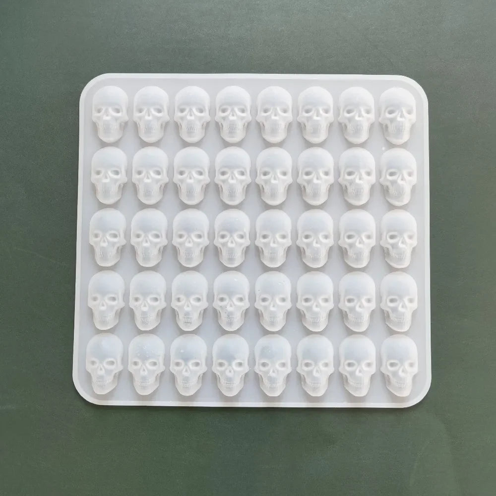 40-Hole Skull Silicone Ice Cube Mold