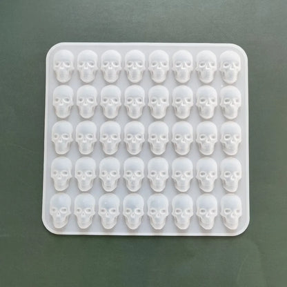 40-Hole Skull Silicone Ice Cube Mold