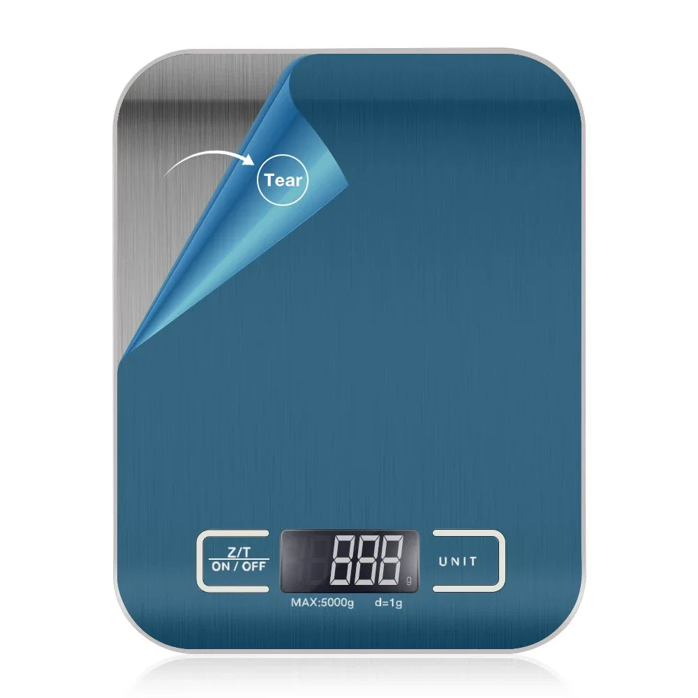 10kg/5kg LCD Electronic Scales OZ/ML/LB/G Kitchen Scale Stainless Steel Weighing Scale Food Diet Postal Balance Measuring Tool