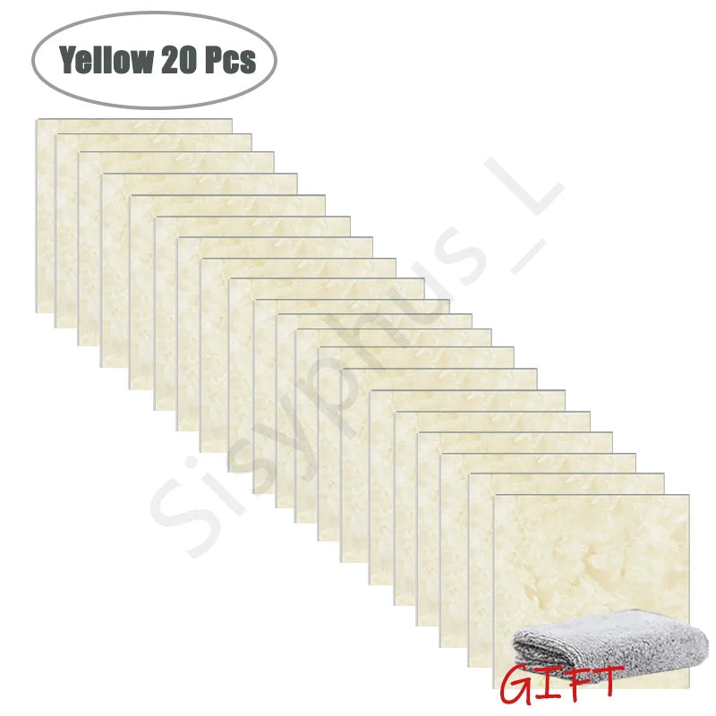 10-50Pcs PVC Marble Wall Stickers Self-Adhesive Thickened Tile Sticker Bathroom Waterproof Floor Sticker Kitchen Home Decoration