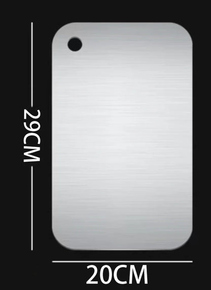 Titanium Cutting Boards for Kitchen Stainless Board 304 Steel Thickened Double Sided Food Grade Portable Fruit Meat Chopping