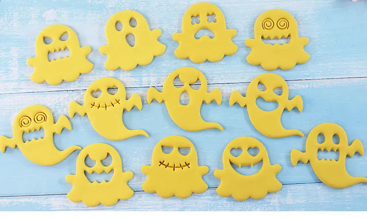 10-Piece Ghost Face Cookie Cutter Set