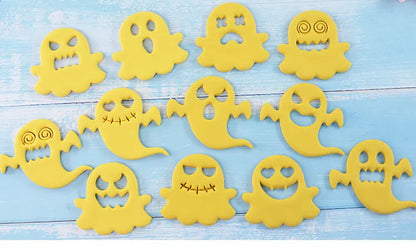 10-Piece Ghost Face Cookie Cutter Set
