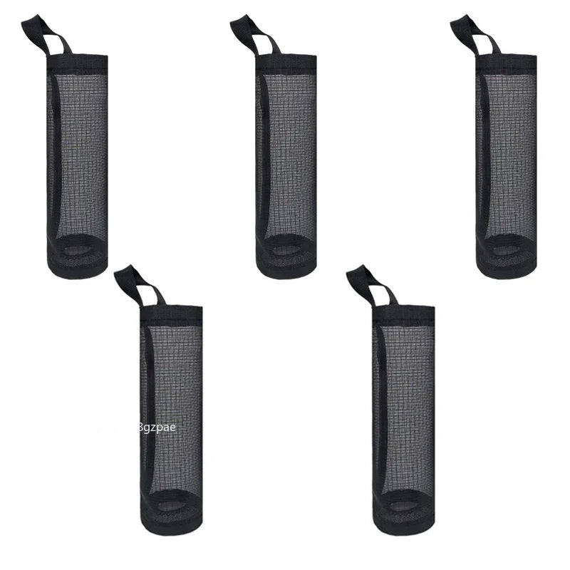 1-5PCS Kitchen Garbage Bag Storage Grocery Bag Holder Wall Mount Plastic Bag Holder Dispenser Hanging Storage Garbage Organizer