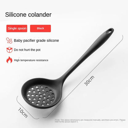 1/5psc kitchen Silicone5Non-Stick pan high temperature resistance spatula set spatula meal Spoon soup spoon set