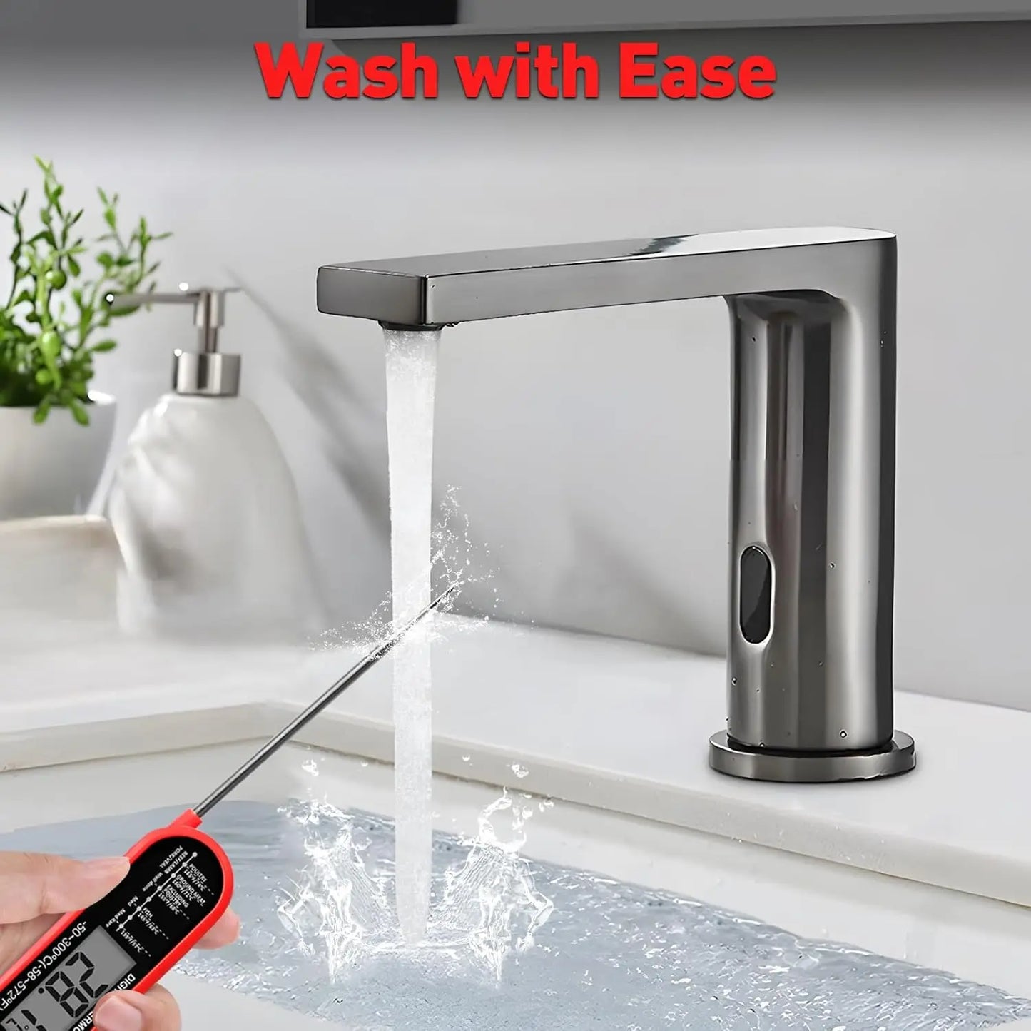 Food Thermometer Fast Precise with Magnet Foldable Probe Grill & Cooking Outdoor Camping & Kitchen Accessories Water Resistant