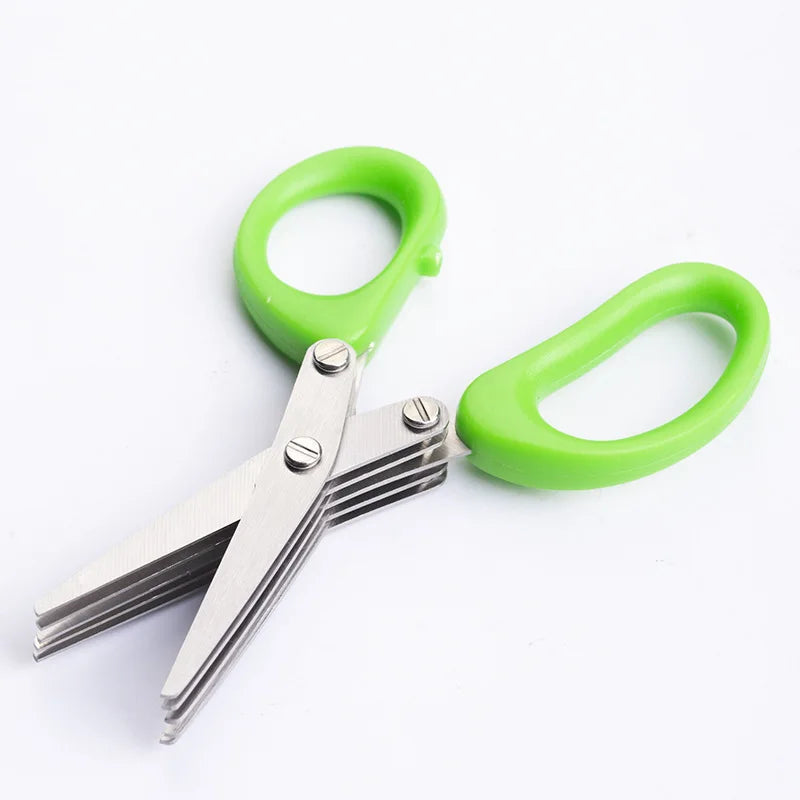 3/5 Layer Kitchen Scissors Multi Functional Stainless Steel for Pepper Scallion Laver Cutting Chopping Cooking ToolS