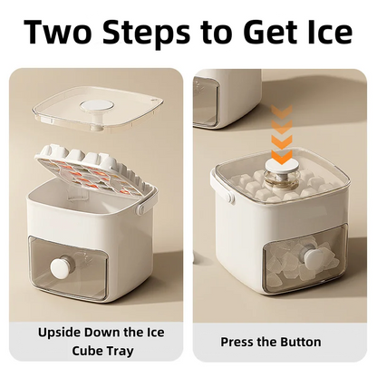 48-compartment Easy Salad Utensils-top Ice Cube Machine - Large Capacity Double-layer Design, Food-grade Plastic Freezer Storage