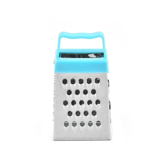 Mini Stainless Steel Four-Sided Box Grater – Cucumber, Cheese, Carrot & Vegetable Slicer