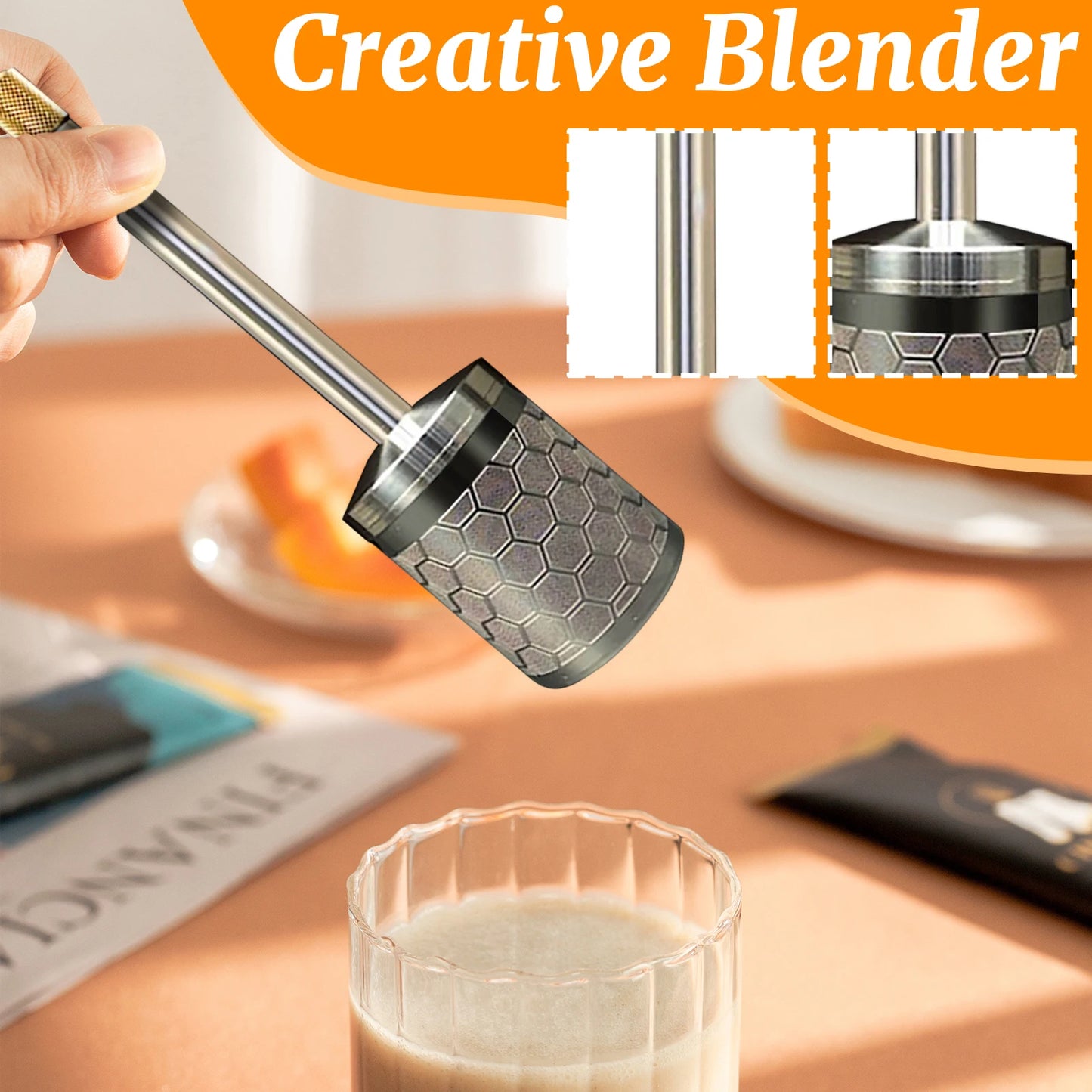 Press & Release Coffee & Tea Stirrer – Portable Infuser Tool for Lattes, Cocktails & Beverages (S/M)
