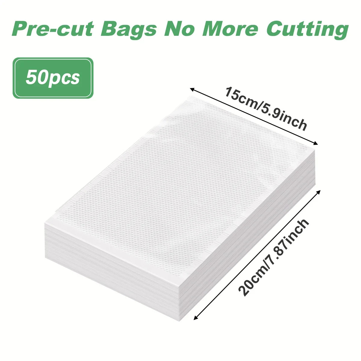 50pcs/lot Kitchen Vacuum Bags for Food Vacuum Sealer Packing Machine Food Storage Bag BPA-Free Kitchen Accessories