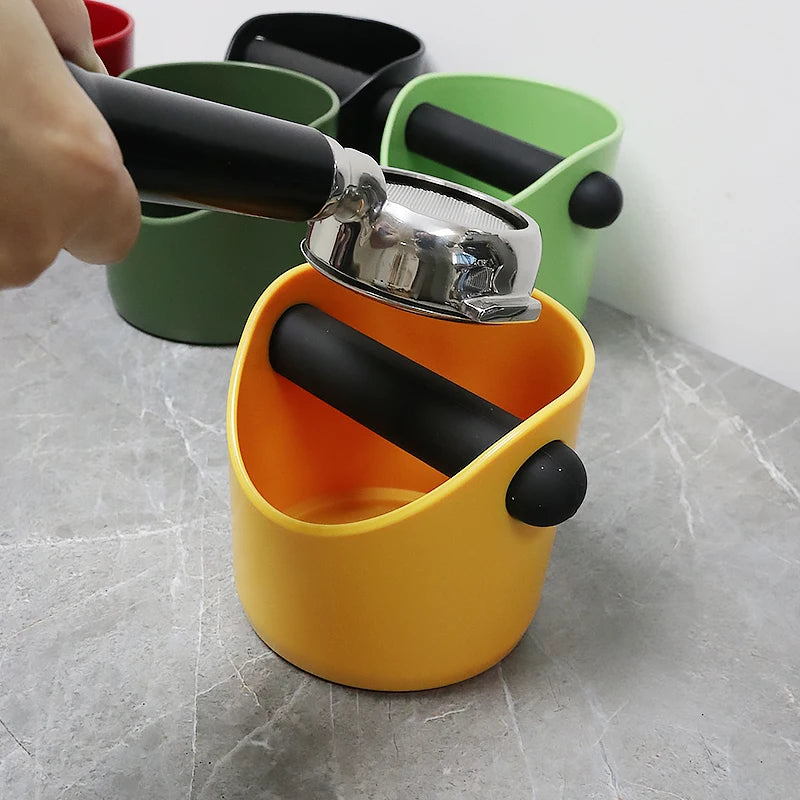 Coffee Knock Box Anti Slip With Removable Bar Grind Dump Bin Anti Slip Shock-absorbent For Barista Espresso Machine Accessories