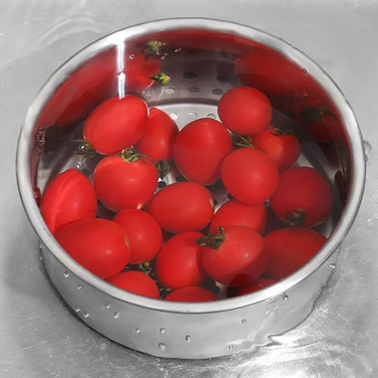 Stainless Steel Swan Sink Strainer Basket – Hanging Waste Drain Filter & Fruit Vegetable Drainer with Sponge Rack