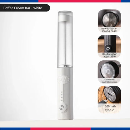 Bincoo Milk Foamer Coffee Whisk Mixer Electric Blender Egg Beater Mini Frother Handle Stirrer Cappuccino Maker Cooking Tools